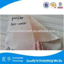 silicon coated woven glass fiber filter cloth for metal plants